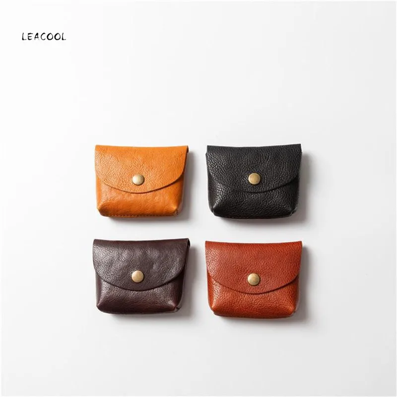 LEACOOL Genuine Leather Coin Purse Cowhide Mini Short Purse Card Holder Change Purse For Man Clutch Wallets
LEACOOL Genuine Leather Coin Purse Cowhide Mini Short Purse Card Holder Change Purse For Man Clutch Wallets