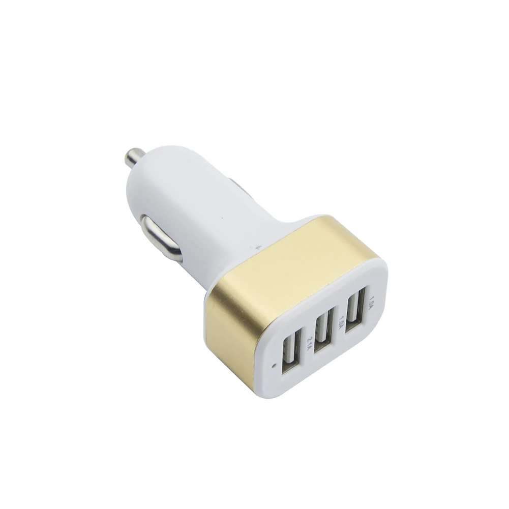 Car Charger Mobile Phone 3 Ports USB Fast Charging Adapter For Smart Phones Pro ABS And Alloy Random Color Car Accessorry
Car Charger Mobile Phone 3 Ports USB Fast Charging Adapter For Smart Phones Pro ABS And Alloy Random Color Car Accessorry