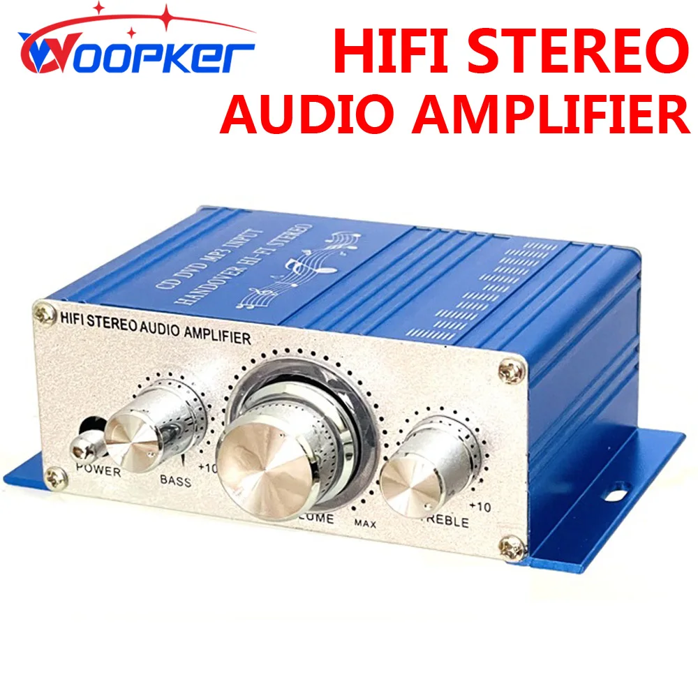 Woopker Mini Power Amplifier Car Power Amplifier Desktop Small Power Amplifier 2.0 Channel HiFi Stereo Amplifier
Woopker Mini Power Amplifier Car Power Amplifier Desktop Small Power Amplifier 2.0 Channel HiFi Stereo Amplifier