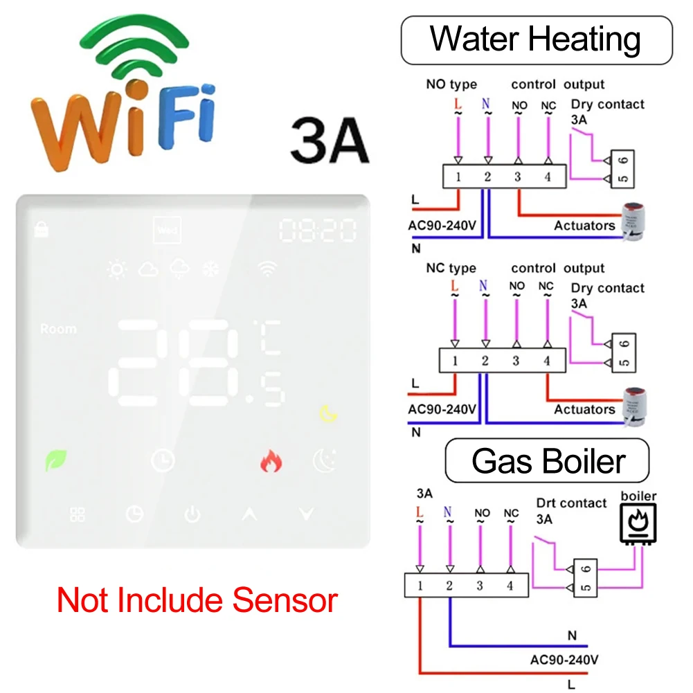 

Smart Tuya Smart Home Thermoregulator WIFI Warm Floor Thermostat For Electric Heating Temperature Controller Gas Boiler