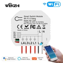 Wifi 4Gang 1/2 Way Mini DIY Light Switch Module Automation Wireless Remote Control Smart Life Tuya Alexa Google Home Assistant
Wifi 4Gang 1/2 Way Mini DIY Light Switch Module Automation Wireless Remote Control Smart Life Tuya Alexa Google Home Assistant