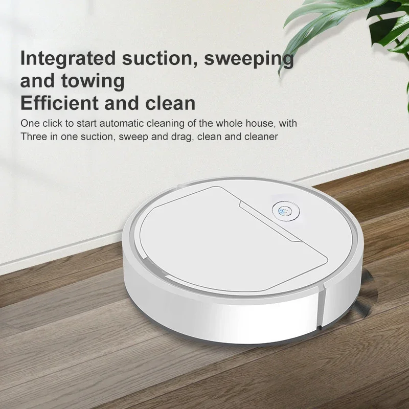 

Intelligent Vacuum Cleaner Mute Sweeping Machine Lazy Household Cleaning Machine Multi-Functional USB Full-Automatic Suction Mop