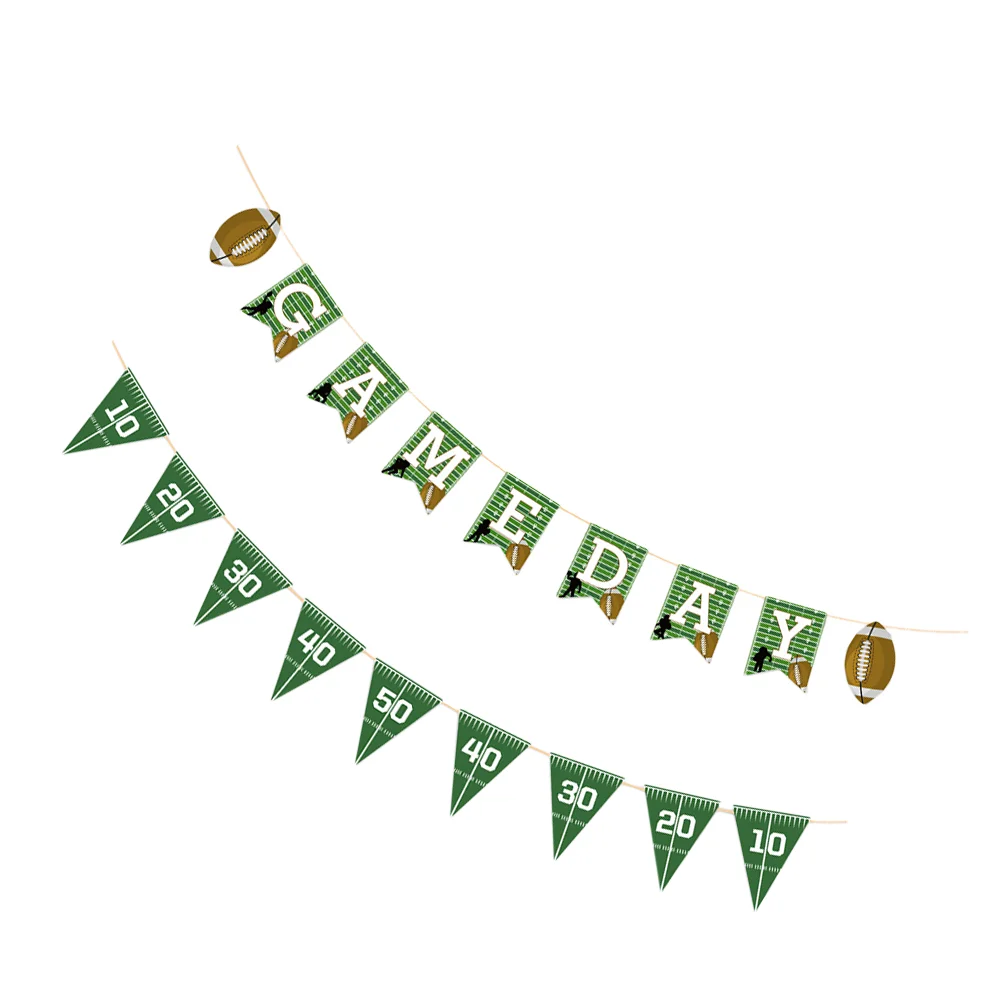 2pcs Rugby Football Party Supplies Football String Flags Wall Garland Decor Birthday Party Decorative Garland Decor
2pcs Rugby Football Party Supplies Football String Flags Wall Garland Decor Birthday Party Decorative Garland Decor