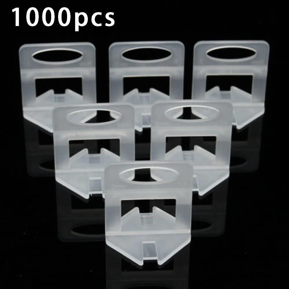 Spacer Tile Levelling Clips Wall Spacers System Tiling Tool Wedges 1000pcs Clamp Flat Floor Flooring Plastic Durable
Spacer Tile Levelling Clips Wall Spacers System Tiling Tool Wedges 1000pcs Clamp Flat Floor Flooring Plastic Durable