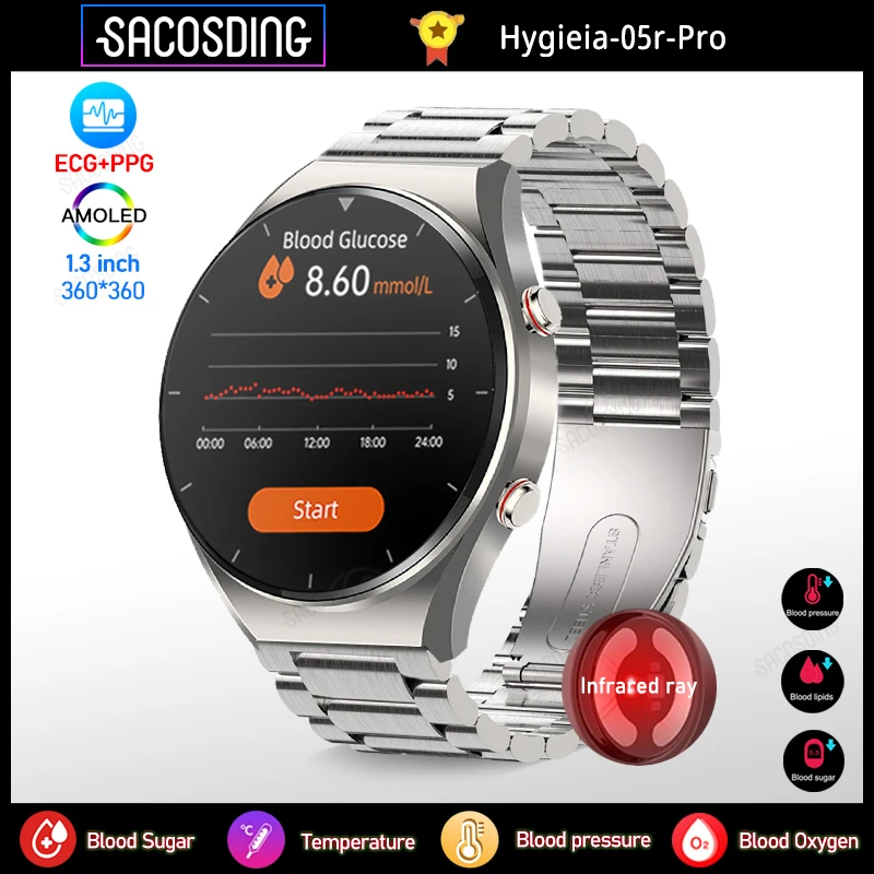 2023 Healthy Blood Sugar Smart Watch Men ECG+PPG Precise Body Temperature Heart Rate Monitor Smartwatch HRV Blood Pressure Watch
2023 Healthy Blood Sugar Smart Watch Men ECG+PPG Precise Body Temperature Heart Rate Monitor Smartwatch HRV Blood Pressure Watch