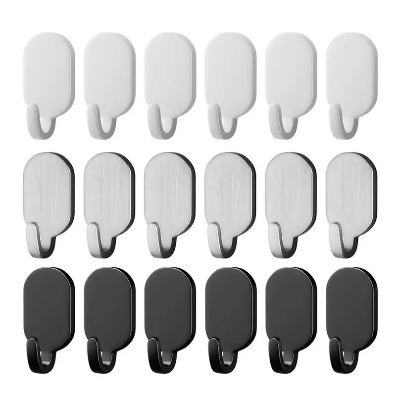 Stainless Steel Wall Hooks Family Robe Hats Bag Key Adhesive Wall Hook Kitchen Wall Mount Door Hanger Household Accessories
Stainless Steel Wall Hooks Family Robe Hats Bag Key Adhesive Wall Hook Kitchen Wall Mount Door Hanger Household Accessories