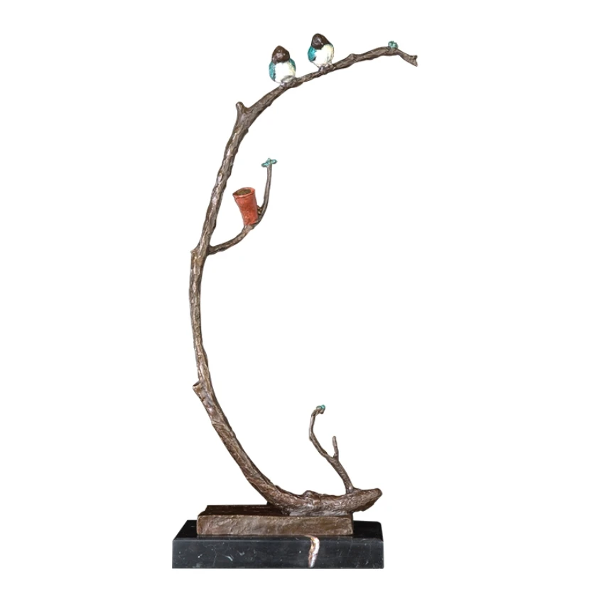 PY-724 Bronze Birds Fly On The Branch Artwork Statue Ornament Bronze Sculpture House Decoration Copper Birds On BranchFigurines
PY-724 Bronze Birds Fly On The Branch Artwork Statue Ornament Bronze Sculpture House Decoration Copper Birds On BranchFigurines