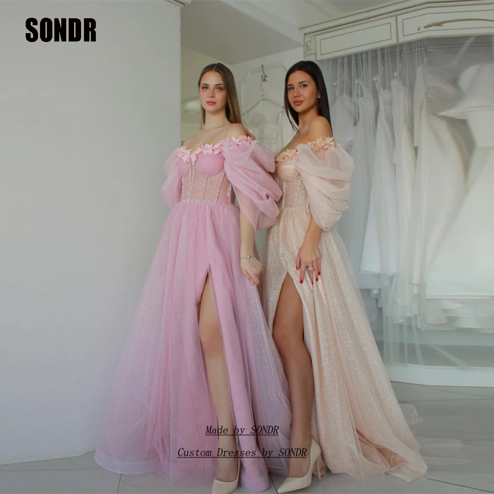 SONDR 2023 Shiny Glitter A Line Flower Prom Evening Dresses Side Slit Sweetheart Formal Night Prom Party Dress Cocktail Gowns
SONDR 2023 Shiny Glitter A Line Flower Prom Evening Dresses Side Slit Sweetheart Formal Night Prom Party Dress Cocktail Gowns