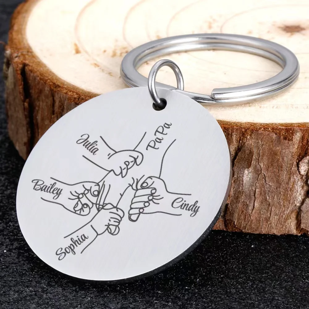 Personalized Father's Day Keychain Keyrings Customized Papa Key Chains Gift for Daddy Original Love Gifts to Car Key Pendant
Personalized Father's Day Keychain Keyrings Customized Papa Key Chains Gift for Daddy Original Love Gifts to Car Key Pendant