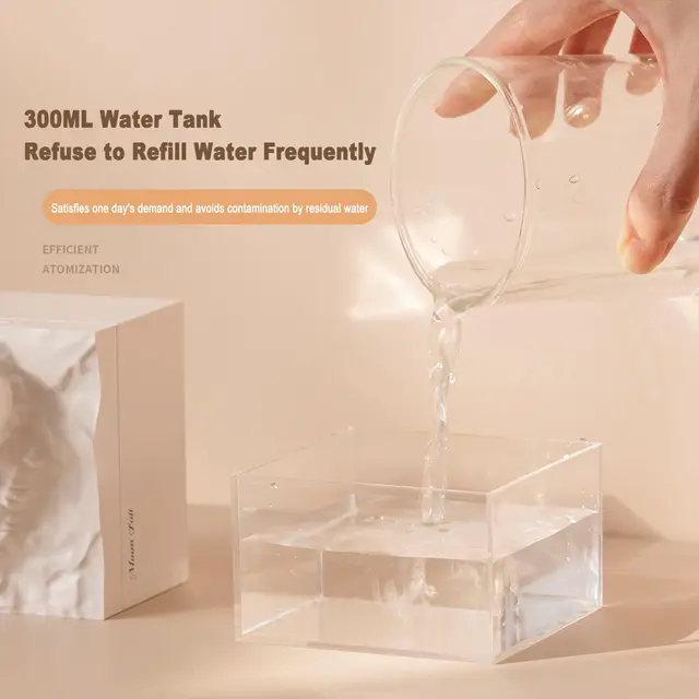 Humidificateur d'air à lampe LED Moon, diffuseur de parfum, brumisateur frais, veilleuse d'arôme, huile essentielle, maison, bureau 2