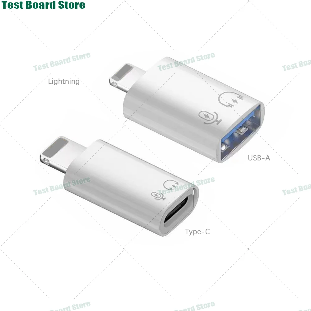 

1Pcs Lightning to OTG Type-C/USB-A data cable extension adapter USB3.1/USB3.0 Apple phone USB flash drive adapter
