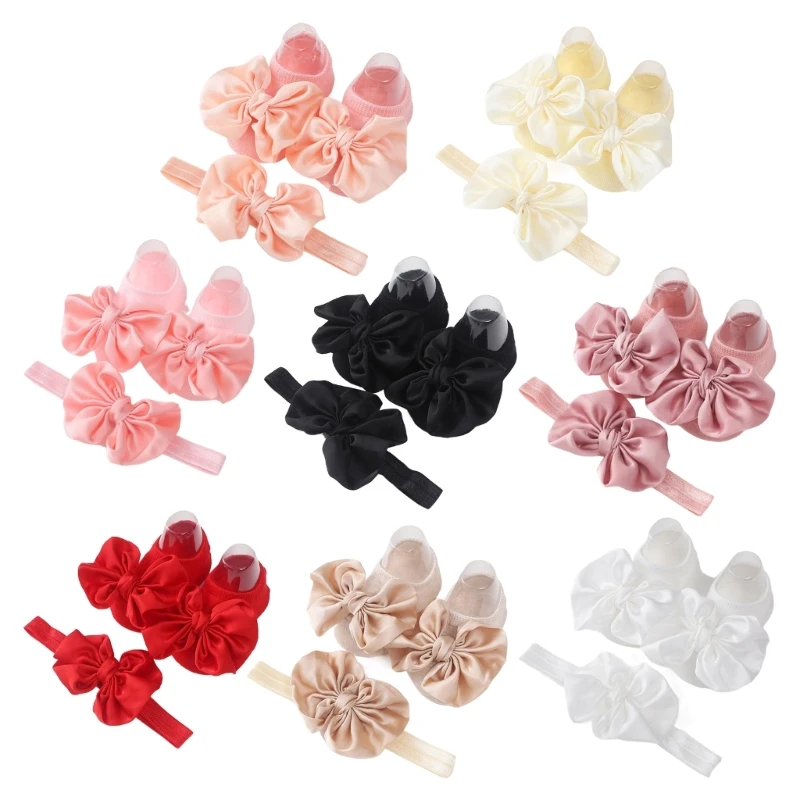 Anti-Slip Bowknot Floor Socks Headband for Baby Girls Boys Comfortable Prewalker Flat Shoes Indoor Socks Infant Hairband
Anti-Slip Bowknot Floor Socks Headband for Baby Girls Boys Comfortable Prewalker Flat Shoes Indoor Socks Infant Hairband