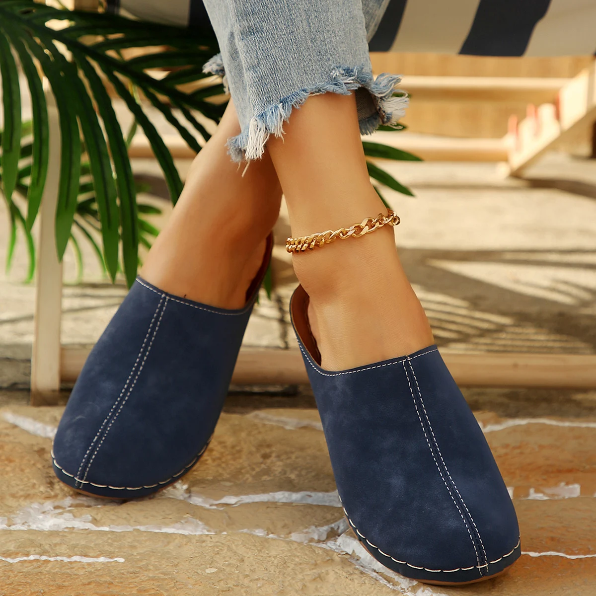Plus Size Women's Platform Mules Clogs, Closed Toe Slip On Wedge Sandals, Comfortable Non-slip Casual Shoes for Daily Outfit 18 S24b78bac78e2499c8fe5973d71559d18l