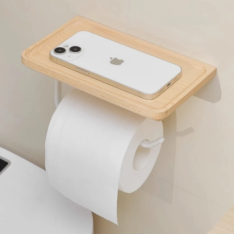 1pc Solid Wood Wall Mounted Tissue Holder Toilet Bathroom Accessories Punching Installation Home Decoration Tissue Storage Rack
1pc Solid Wood Wall Mounted Tissue Holder Toilet Bathroom Accessories Punching Installation Home Decoration Tissue Storage Rack