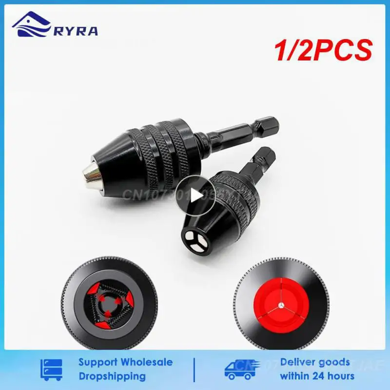1/2PCS Keyless Drill Bit Chuck 6.35mm Self-Tighten Electric Drill Bits Collet Fixture Tools Hex Shank Quick Change Converter
1/2PCS Keyless Drill Bit Chuck 6.35mm Self-Tighten Electric Drill Bits Collet Fixture Tools Hex Shank Quick Change Converter