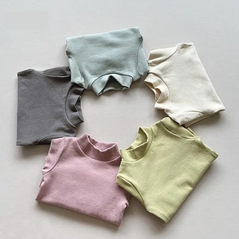 Autumn Winter New Children Casual T Shirts Candy Color Baby Girl Solid Warm Pullover Boys Versatile Bottoming Tops Kids Clothes
Autumn Winter New Children Casual T Shirts Candy Color Baby Girl Solid Warm Pullover Boys Versatile Bottoming Tops Kids Clothes