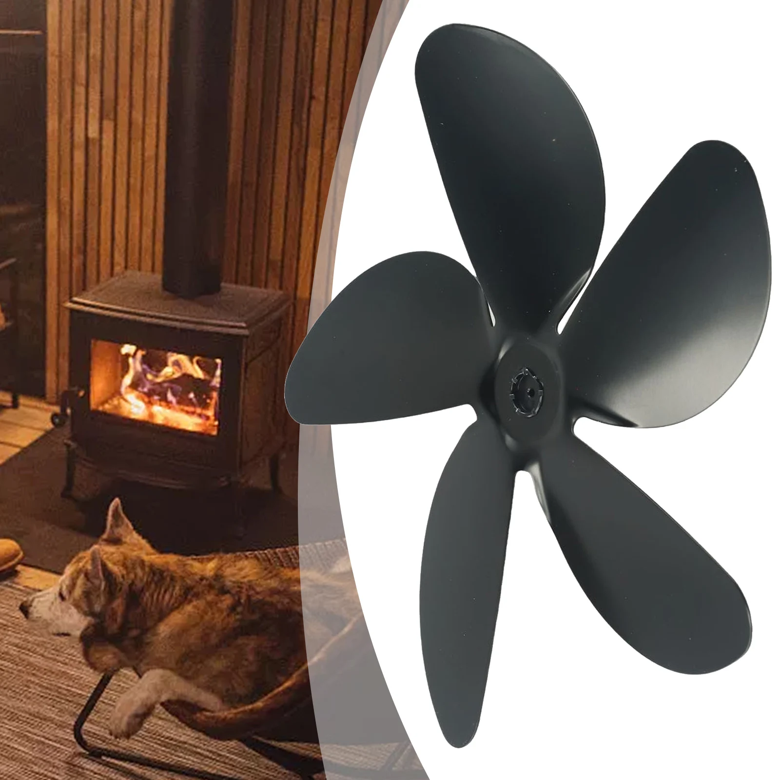 Aluminum Alloy Fireplace Fan Blade Wood Stove Fan Low Noise Parts Replacement 18cm 1pcs 5-blade 7.09inch
Aluminum Alloy Fireplace Fan Blade Wood Stove Fan Low Noise Parts Replacement 18cm 1pcs 5-blade 7.09inch