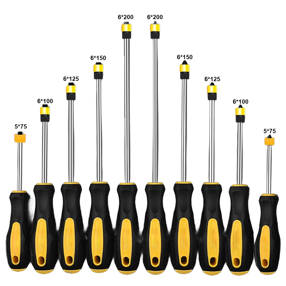 12 Inch Long Handle Magnetic Screwdriver Slotted Cross Batch Head Multifunctional Anti Slip Hand Screwdriver Bits Tools
12 Inch Long Handle Magnetic Screwdriver Slotted Cross Batch Head Multifunctional Anti Slip Hand Screwdriver Bits Tools