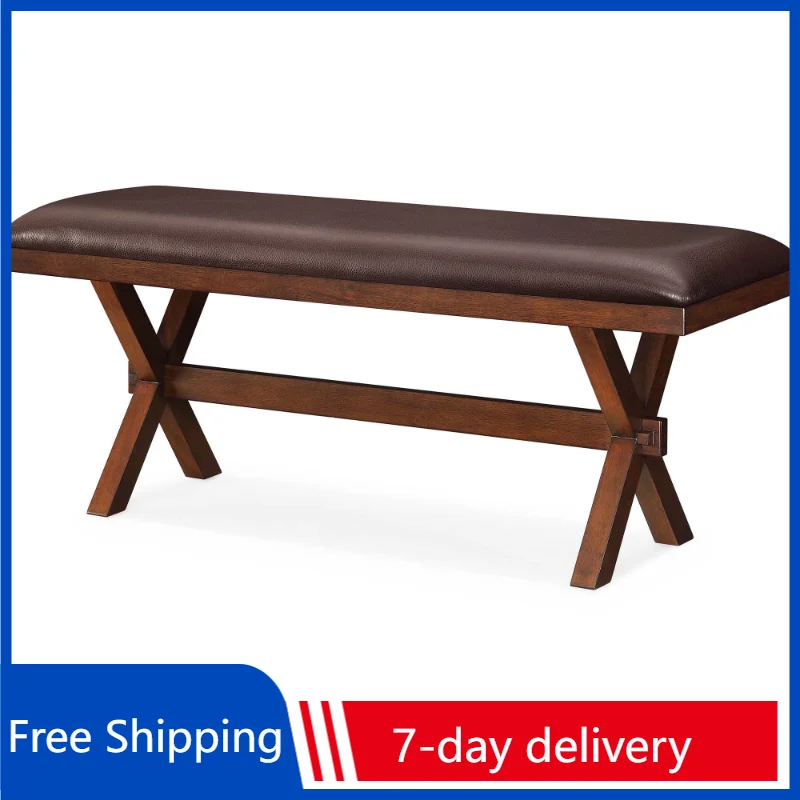 

Better Homes & Gardens Maddox Bench, Espresso Dining Chair Nordic Furniture Stool Wood Chair