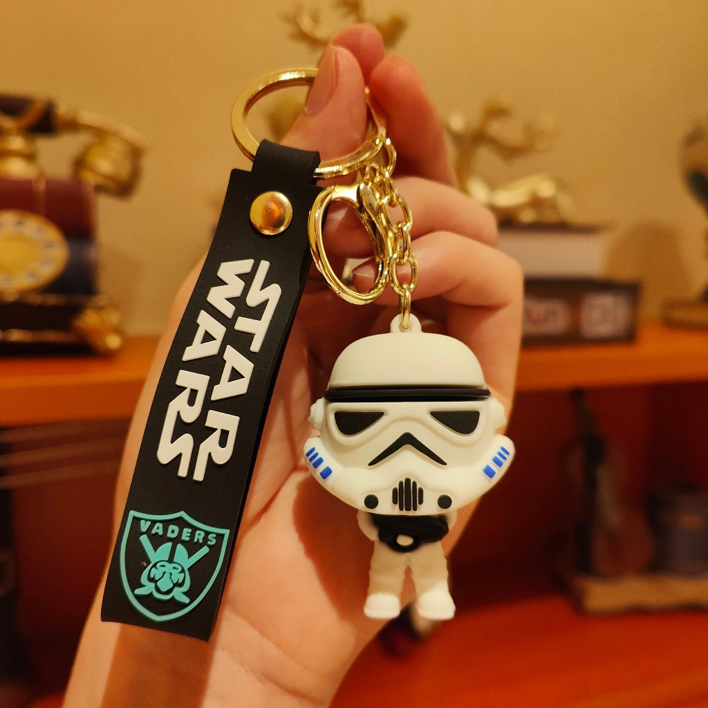 Disney Movie Star Wars Keychain Darth Vader Imperial Stormtrooper Yoda Baby Doll Keyrings Key Holder for Boys Gifts Disney Movie Star Wars Keychain Darth Vader Imperial Stormtrooper Yoda Baby Doll Keyrings Key Holder for Boys Gifts