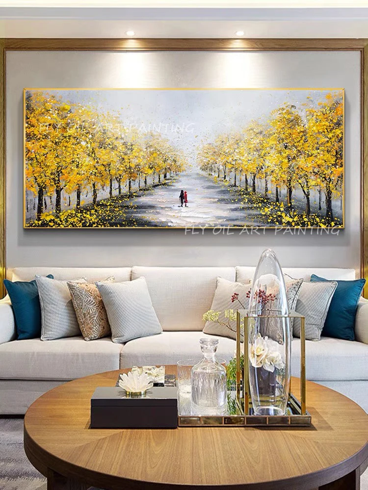 Yellow tree forest 100% handmade oil painting abstract modern canvas wall art sitting room adornment decoration unframe
Yellow tree forest 100% handmade oil painting abstract modern canvas wall art sitting room adornment decoration unframe
