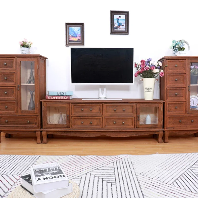 Solid Wood TV Chest of Drawers Simple Coffee Table Storage Combination Storage Cabinet Clothes Closet
Solid Wood TV Chest of Drawers Simple Coffee Table Storage Combination Storage Cabinet Clothes Closet