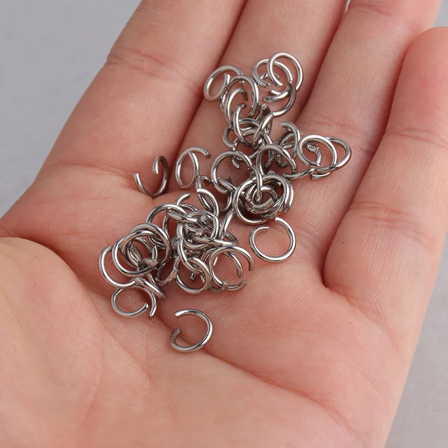 Rumnvnty Stainless Steel Open Jump Ring Components DIY Jewelry Making Supplies Opening Rings 4-10mm 100pcs/lot
Rumnvnty Stainless Steel Open Jump Ring Components DIY Jewelry Making Supplies Opening Rings 4-10mm 100pcs/lot