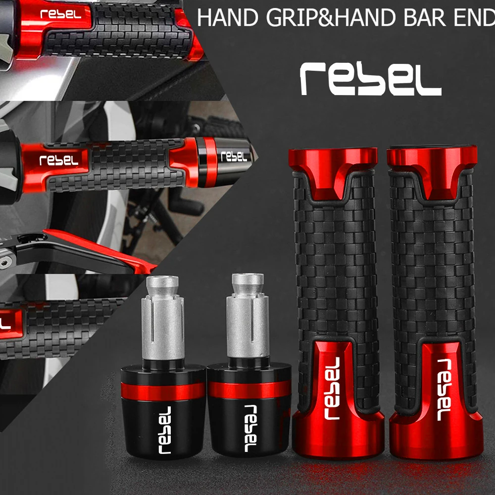 Handlebar Grips FOR HONDA Rebel300 Rebel 500 Rebel 300 500 2017 2018 2019-2021 Motorcycle CNC Handle Bar Cap End Plugs 2022 2023
Handlebar Grips FOR HONDA Rebel300 Rebel 500 Rebel 300 500 2017 2018 2019-2021 Motorcycle CNC Handle Bar Cap End Plugs 2022 2023