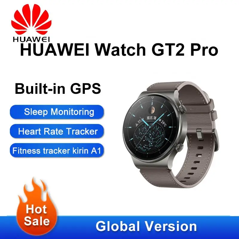 

Смарт-часы HUAWEI GT 2 Pro спортивные, оригинальные умные часы с поддержкой Bluetooth, звонки по Bluetooth, спортивные, с приложением для экологии, 46 мм, две недели работы