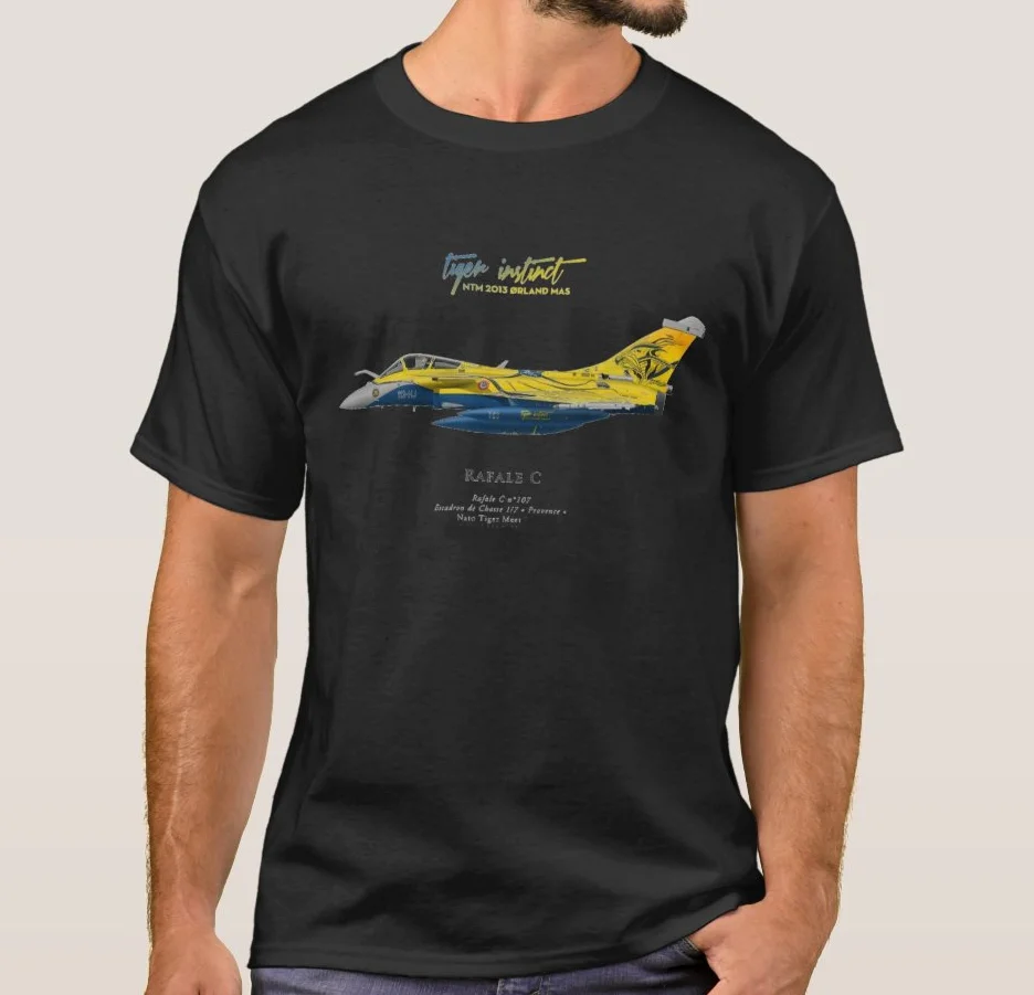 Футболка Tiger Instinct Dassault Rafale C Fighter Nato Tiger Meet Футболки с коротким рукавом из 100% хлопка в повседневном стиле свободного кроя
Футболка Tiger Instinct Dassault Rafale C Fighter Nato Tiger Meet Футболки с коротким рукавом из 100% хлопка в повседневном стиле свободного кроя