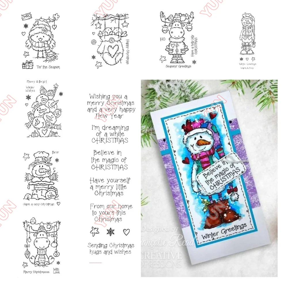 Christmas Wishes Seal Clear Stamps Robins Moose Snow Balls Snowman Boots Metal Cut Dies Scrapbook Cards Making Photo Words Mold
Christmas Wishes Seal Clear Stamps Robins Moose Snow Balls Snowman Boots Metal Cut Dies Scrapbook Cards Making Photo Words Mold