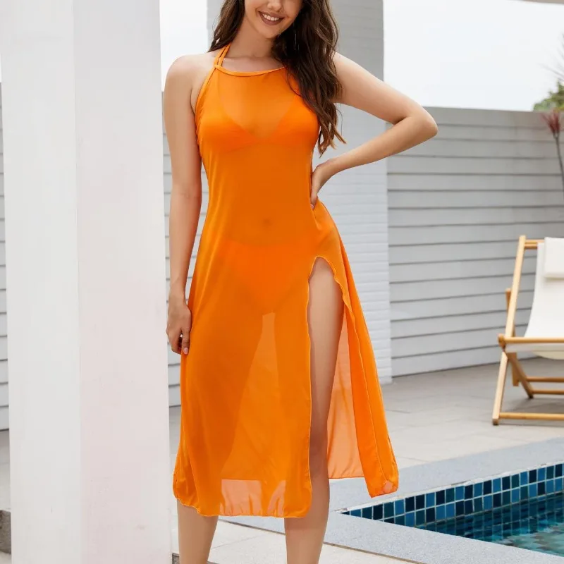 Halter Thong Bikini Female Swimsuit Women Swimwear Three-pieces Bikini Set With Dress High Leg Cut Bather Bathing Suit Swim Lady
Halter Thong Bikini Female Swimsuit Women Swimwear Three-pieces Bikini Set With Dress High Leg Cut Bather Bathing Suit Swim Lady