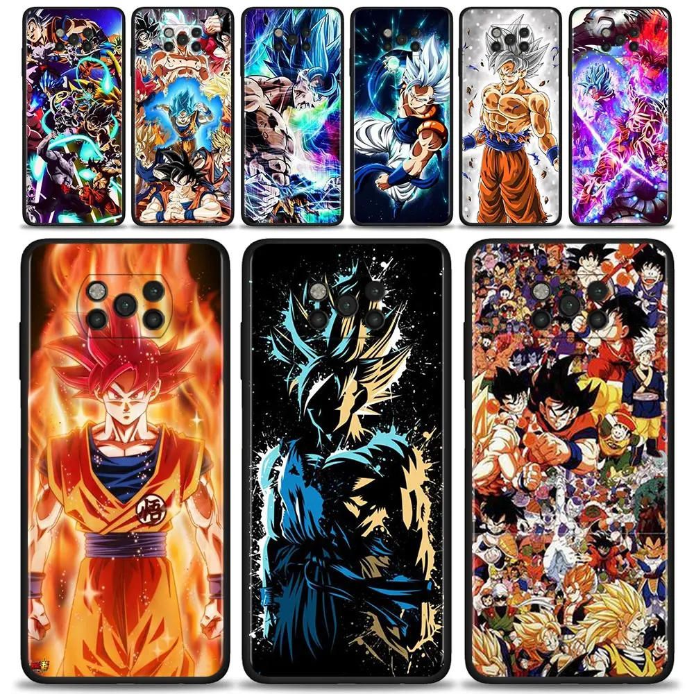 Чехол для телефона Dragon Ball Z Super DBZ Goku чехол Xiaomi Poco X3 NFC M3 M4 Pro F3 GT Mi 12 10T Note 10 11 Lite 11T 9T |
