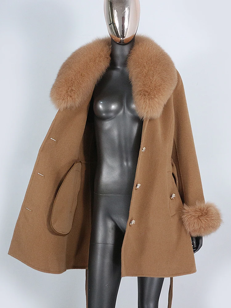 New Real Fur Coat Winter Jacket Women Natural Fox Fur Collar Cuffs Belt Cashmere Wool Woollen Ladies Outerwear Streetwear 37 Mallzona S24c623963e1846d0b7e37d9cb37f1095h New Real Fur Coat Winter Jacket Women Natural Fox Fur Collar Cuffs Belt Cashmere Wool Woollen Ladies Outerwear Streetwear Mallzona