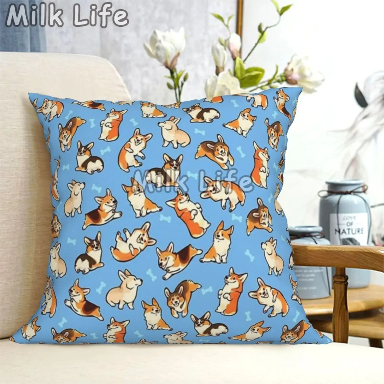 Cartoon Kawaii Corgi Dog Pillowcase Custom Square Pillow Cover Case Zipper Interior Pillowcase Housse Coussin
Cartoon Kawaii Corgi Dog Pillowcase Custom Square Pillow Cover Case Zipper Interior Pillowcase Housse Coussin
