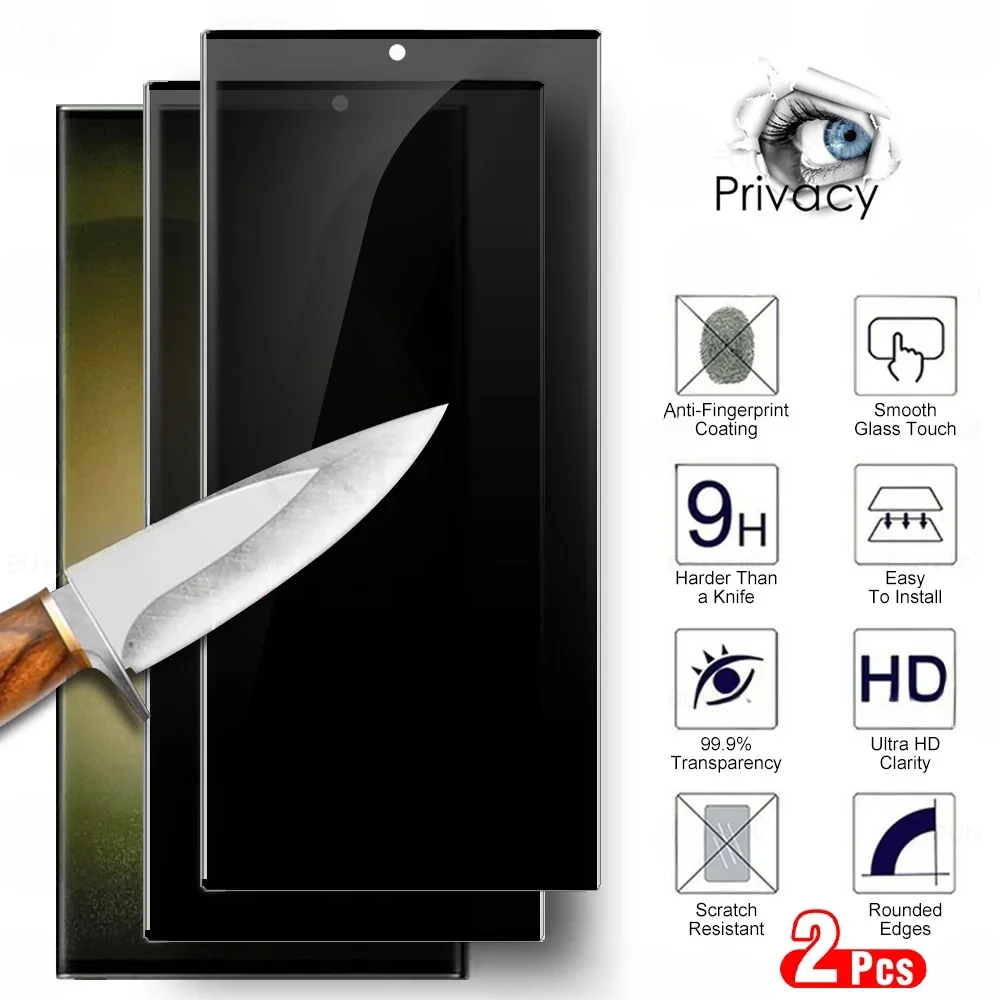 2 шт. для Samsung Galaxy S23 S24 ультра конфиденциальность закаленное стекло S23Ultra S24Ultra S 24 Plus 5G противошпионская защита экрана
2 шт. для Samsung Galaxy S23 S24 ультра конфиденциальность закаленное стекло S23Ultra S24Ultra S 24 Plus 5G противошпионская защита экрана