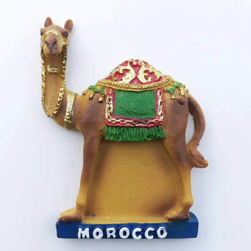 Fridge magnet Moroccan camel shaped decoration resin refrigerator magnet tourist souvenir handicraft message post
Fridge magnet Moroccan camel shaped decoration resin refrigerator magnet tourist souvenir handicraft message post