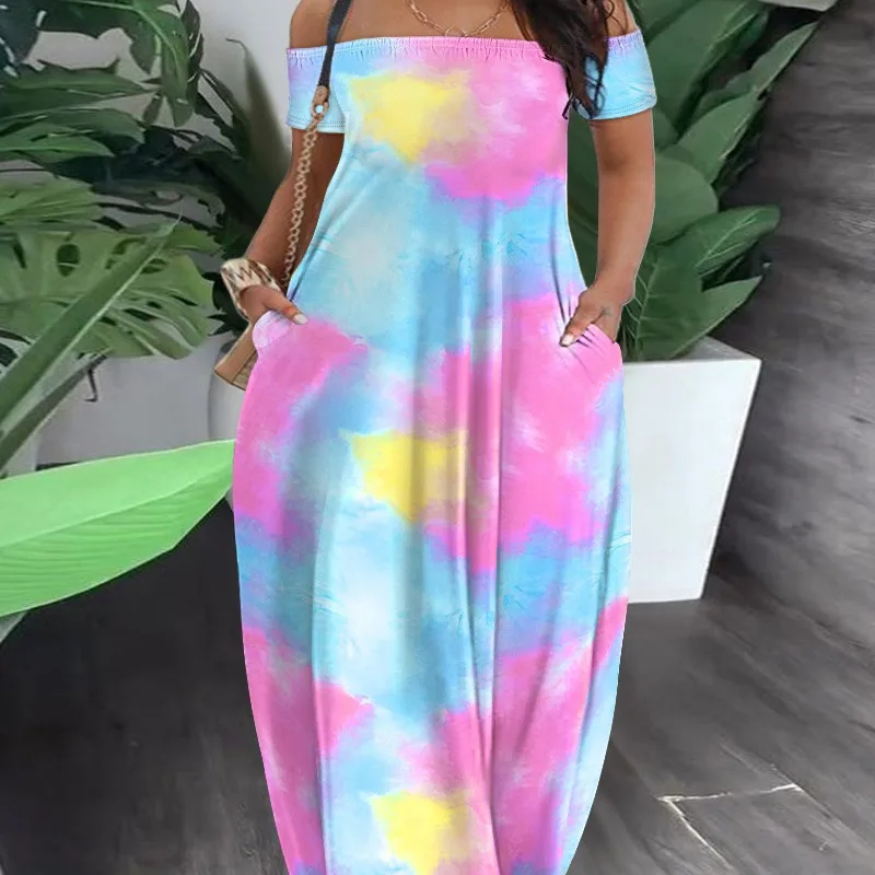 New Arrivals Sense Design 2024 Spring Summer New Women's Clothing f-Shoulder Short Sleeve Tie-Dye Printing Dress
New Arrivals Sense Design 2024 Spring Summer New Women's Clothing f-Shoulder Short Sleeve Tie-Dye Printing Dress