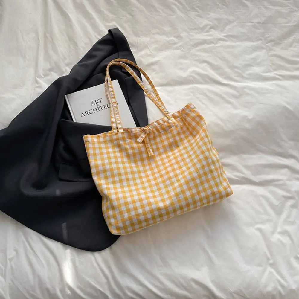 Korean Style Bow Tie Plaid Shoulder Bag - Trendy & Practical 20 S24c94f67ffaa477697a9ad8da2f265dfb