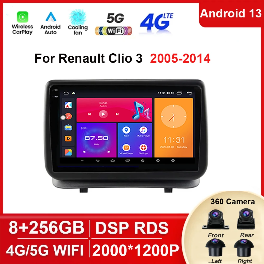 Автомагнитола для Renault Clio 3 CLIO 3 2005-2014 Android 13 Wi-Fi dspмультимедийная навигация GPS камера автовоспроизведение автомобиля стереоплеер
Автомагнитола для Renault Clio 3 CLIO 3 2005-2014 Android 13 Wi-Fi dspмультимедийная навигация GPS камера автовоспроизведение автомобиля стереоплеер