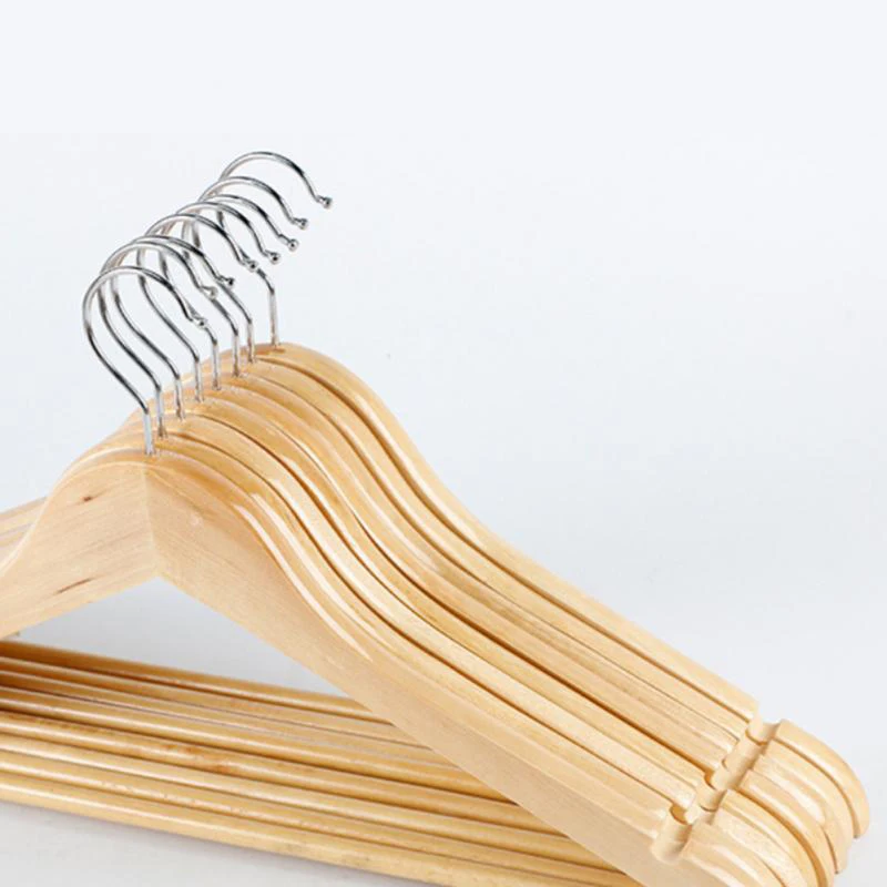 Shop Generic 1PC Solid Wood Cloth Hanger NonSl Hangers retro Drying