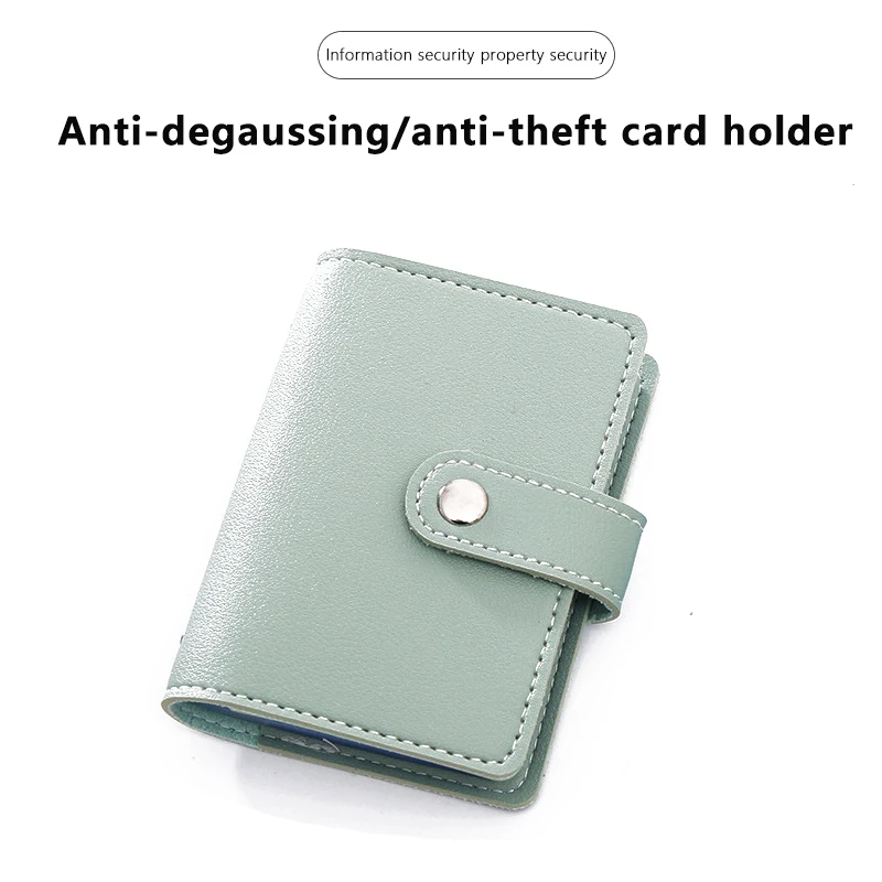 

Anti-theft Brush Anti Demagnetization Bank Card Bag Creative Multi-card ID Bag Shield Card Holder Driver's License Bag