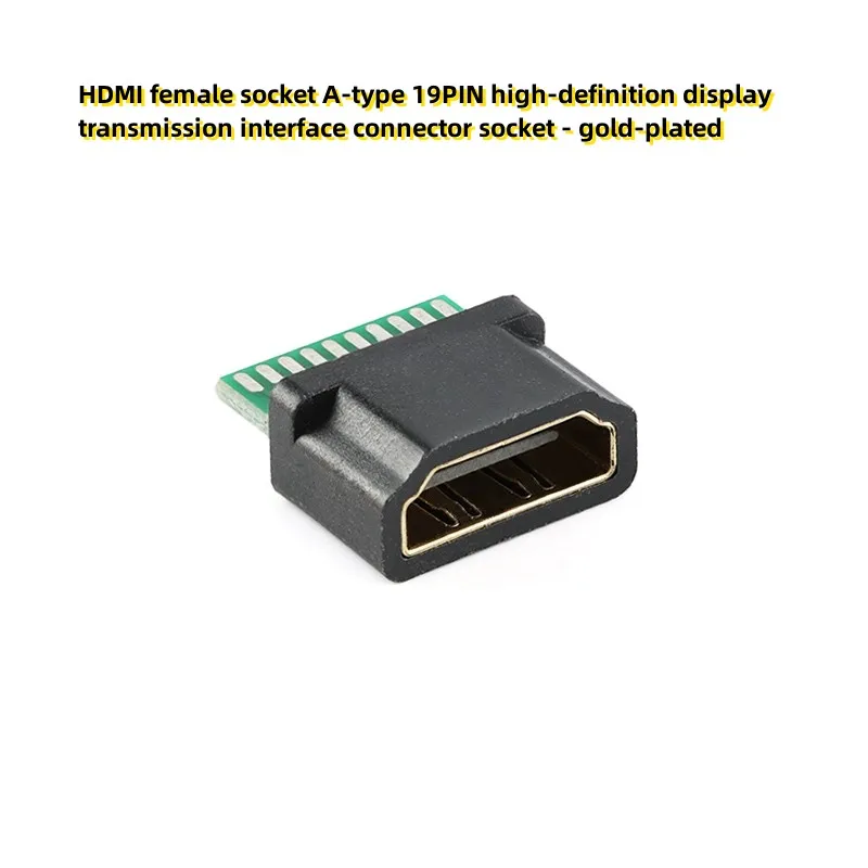 10 шт., разъем HDMI типа А, 19-контактный разъем для интерфейса передачи дисплея высокой четкости, позолоченный
10 шт., разъем HDMI типа А, 19-контактный разъем для интерфейса передачи дисплея высокой четкости, позолоченный