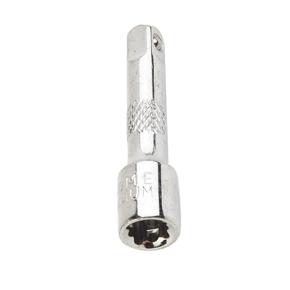 1/4 Inch 50/75/100MM Chromed Steel Extension Bar Extension Sleeve Wrench Ratchet Socket Wrench Adapter Power Drill Accessories
1/4 Inch 50/75/100MM Chromed Steel Extension Bar Extension Sleeve Wrench Ratchet Socket Wrench Adapter Power Drill Accessories