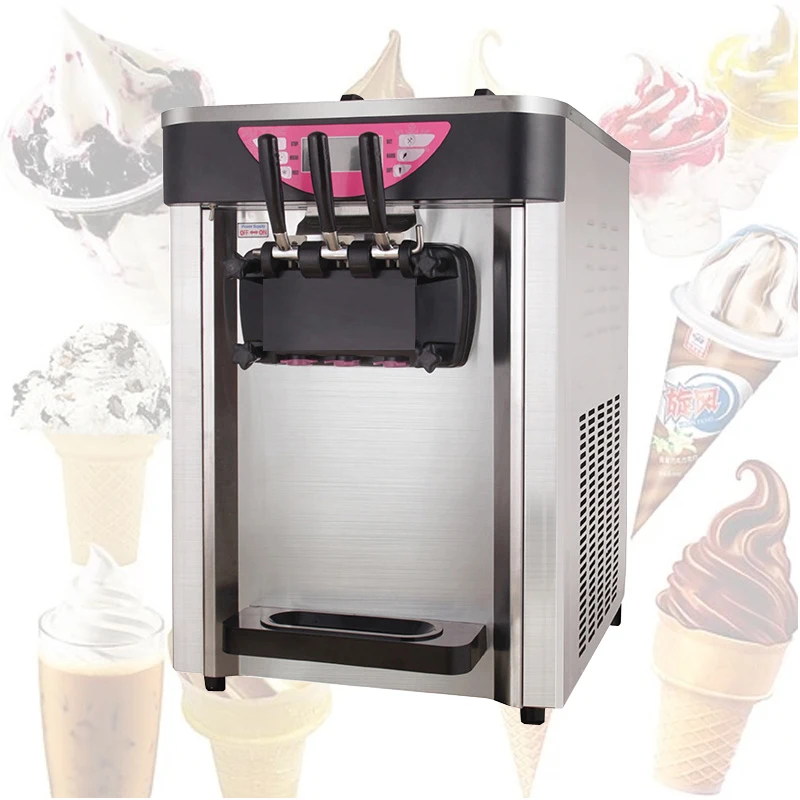 Commercial Soft Ice Cream Machine Desktop Sundae Ice Cream Vending Machine Stainless Steel Yogurt Ice Cream Makers
Commercial Soft Ice Cream Machine Desktop Sundae Ice Cream Vending Machine Stainless Steel Yogurt Ice Cream Makers