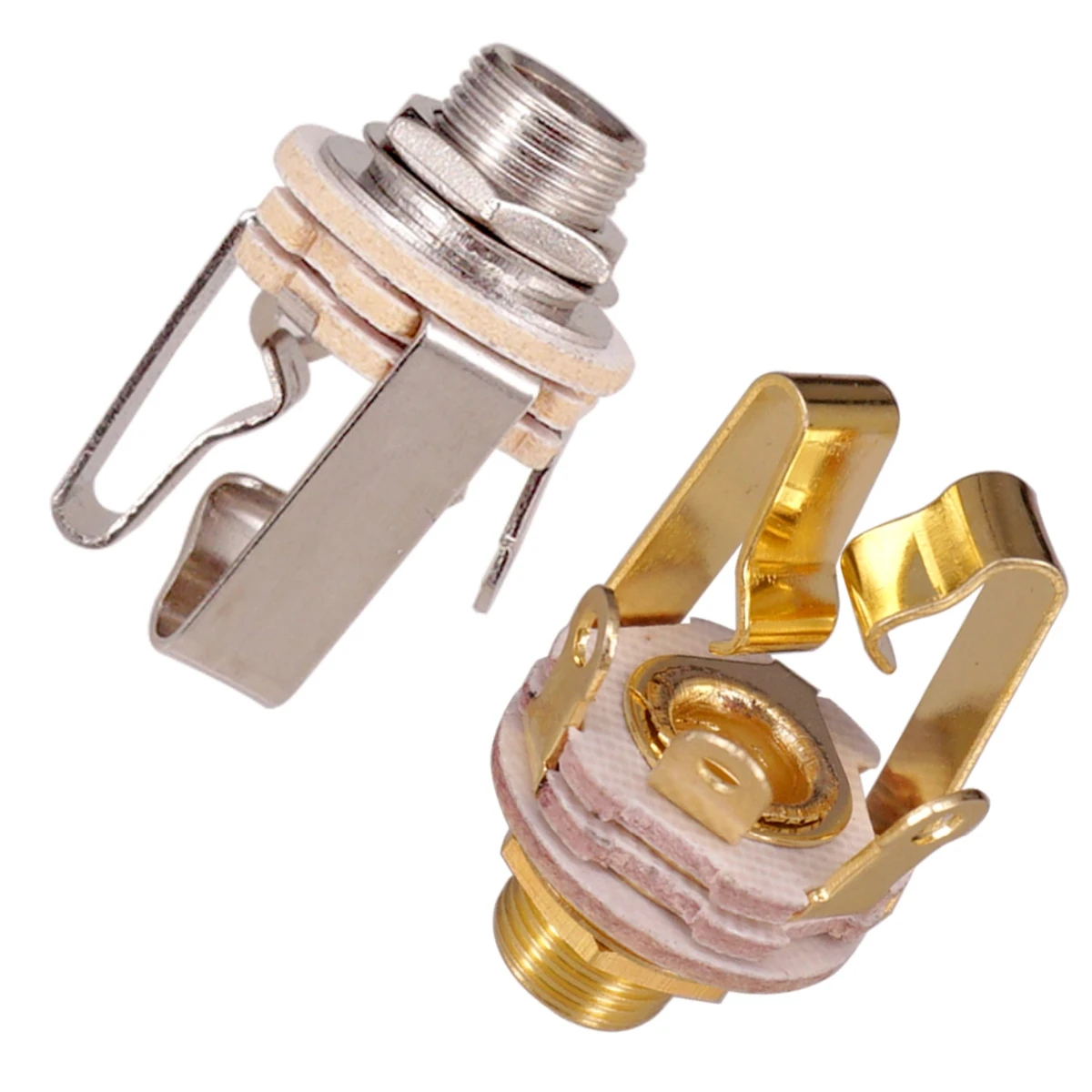 High Quality Guitar Plug Electric Guitar Bass 1/4\\\" (6.35mm) Active Pickups Stereo Chrome Nut Washer Stereo Jacks Socket
High Quality Guitar Plug Electric Guitar Bass 1/4\\\" (6.35mm) Active Pickups Stereo Chrome Nut Washer Stereo Jacks Socket