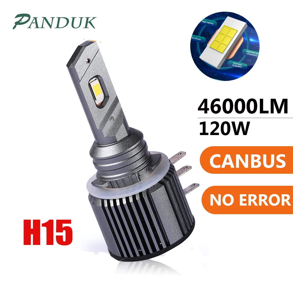 PANDUK H15 LED High Beam Lamp 46000LM 120W Canbus No Error Car Daytime Running Lights For Audi Mercedes Benz BMW Volkswagen Golf
PANDUK H15 LED High Beam Lamp 46000LM 120W Canbus No Error Car Daytime Running Lights For Audi Mercedes Benz BMW Volkswagen Golf