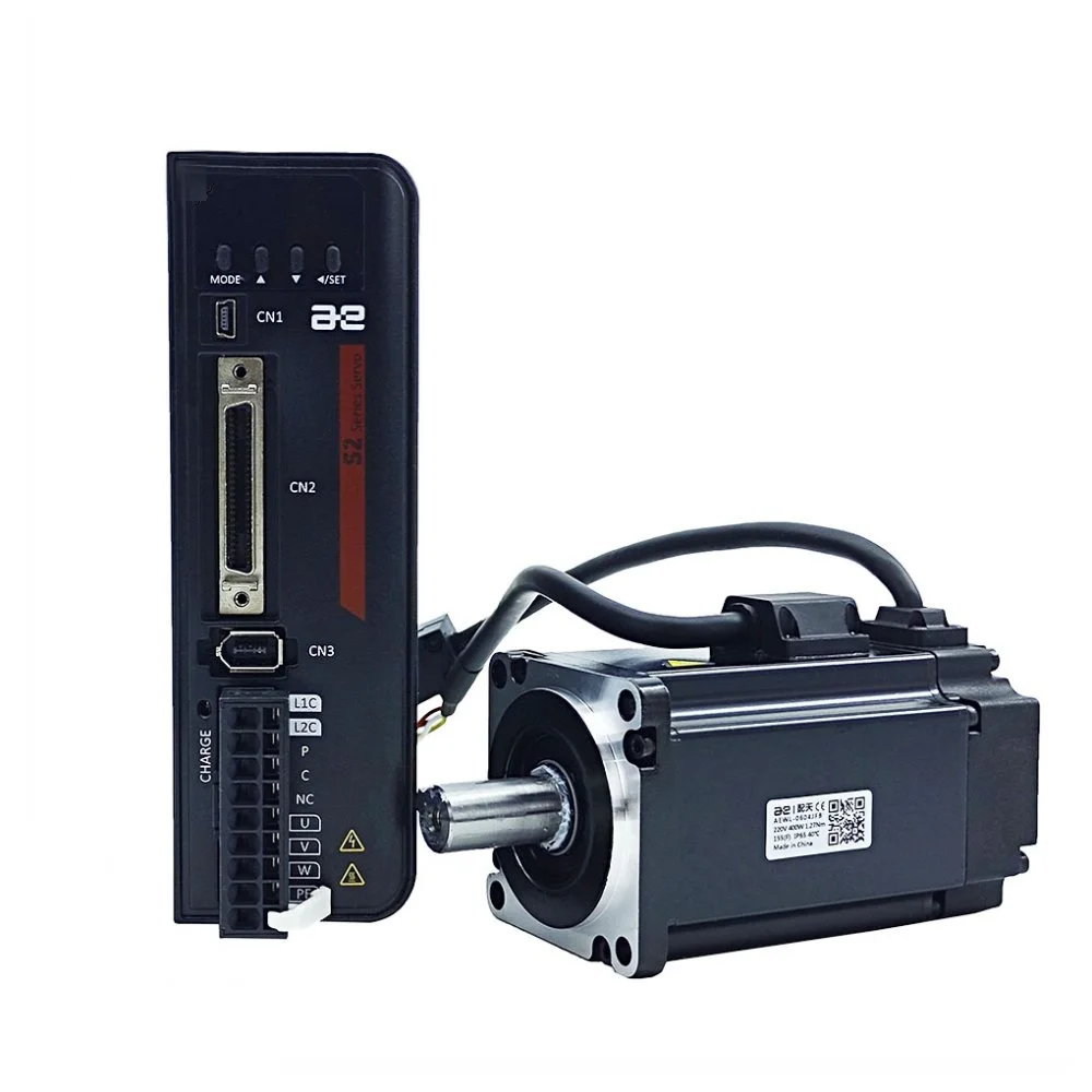AC 220V 400W 0.4KW Servo Motor+Driver Kit 1.27NM AC Motor S2P-2R8AI+AEQL-0604JFA/B Brake Kit Single-turn Magnet/Multi-turn Magne
AC 220V 400W 0.4KW Servo Motor+Driver Kit 1.27NM AC Motor S2P-2R8AI+AEQL-0604JFA/B Brake Kit Single-turn Magnet/Multi-turn Magne