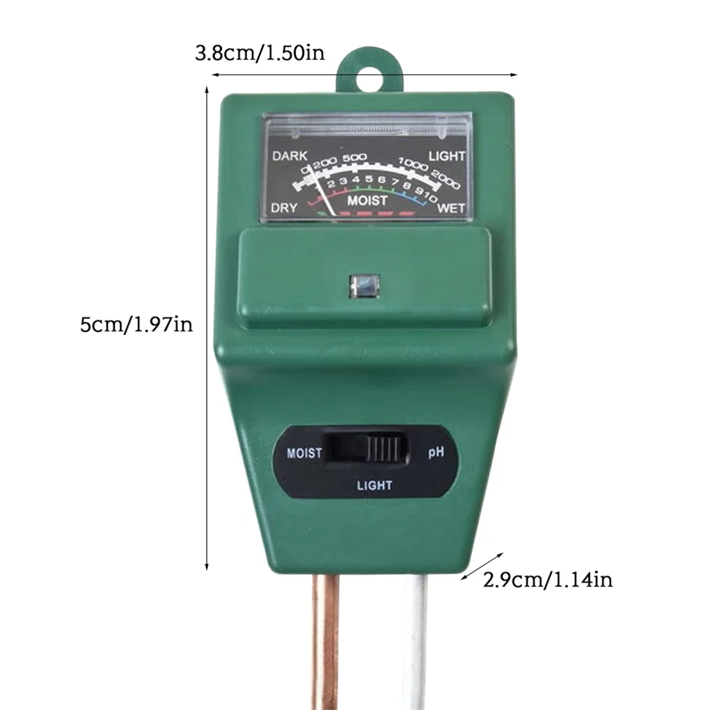 

Soil Moisture Meter 3 in 1 Plant PH Water Tester Garden Soil Humidometer Home Gardening Tool