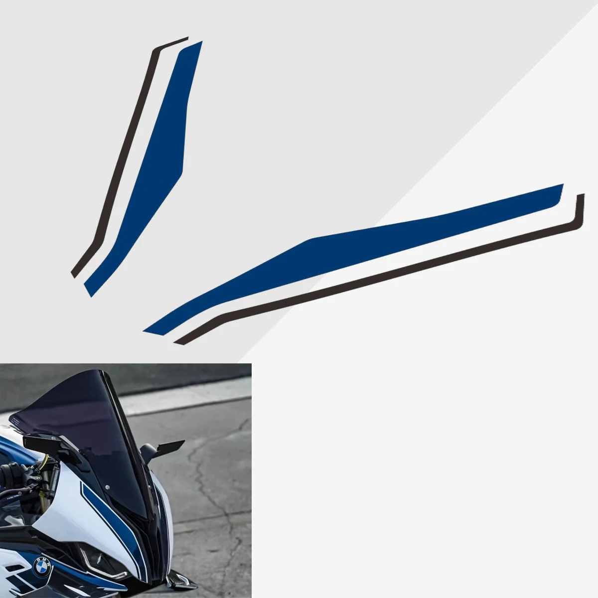 

2024 M1000RR Motorsport For BMW S1000RR S1000 RR 2019 2020 2021 2022 2023 Front Fairing Protection Kit Paint Protector